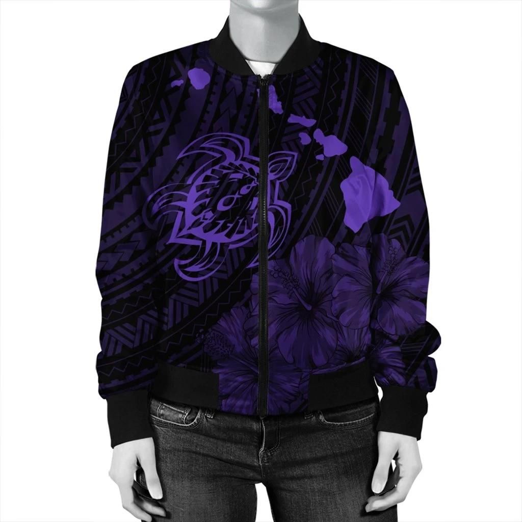 Hawaiian-Hibiscus-Sea-Turtle-Swim-Polynesian-Bomber-Jacket-Purple-AH-J5R-Bomber-Jacket-2
