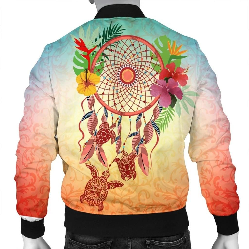 Hawaiian-Hibiscus-Strelitzia-Flower-Dreamcatcher-Bomber-Jacket-AH-JR-Bomber-Jacket-1