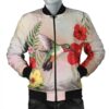 Hawaiian Hummingbirds Hibiscus Polynesian Bomber Jacket - AH - JR Bomber Jacket