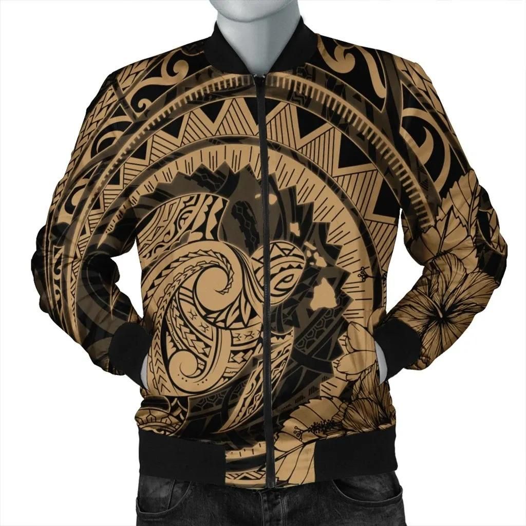 Hawaiian Kanaka Honu Map Hibiscus Globular Polynesian Gold Bomber Jacket - AH - JR Bomber Jacket Hawaiian Kanaka Honu Map Hibiscus Globular Polynesian Gold Bomber Jacket - AH - JR Bomber Jacket