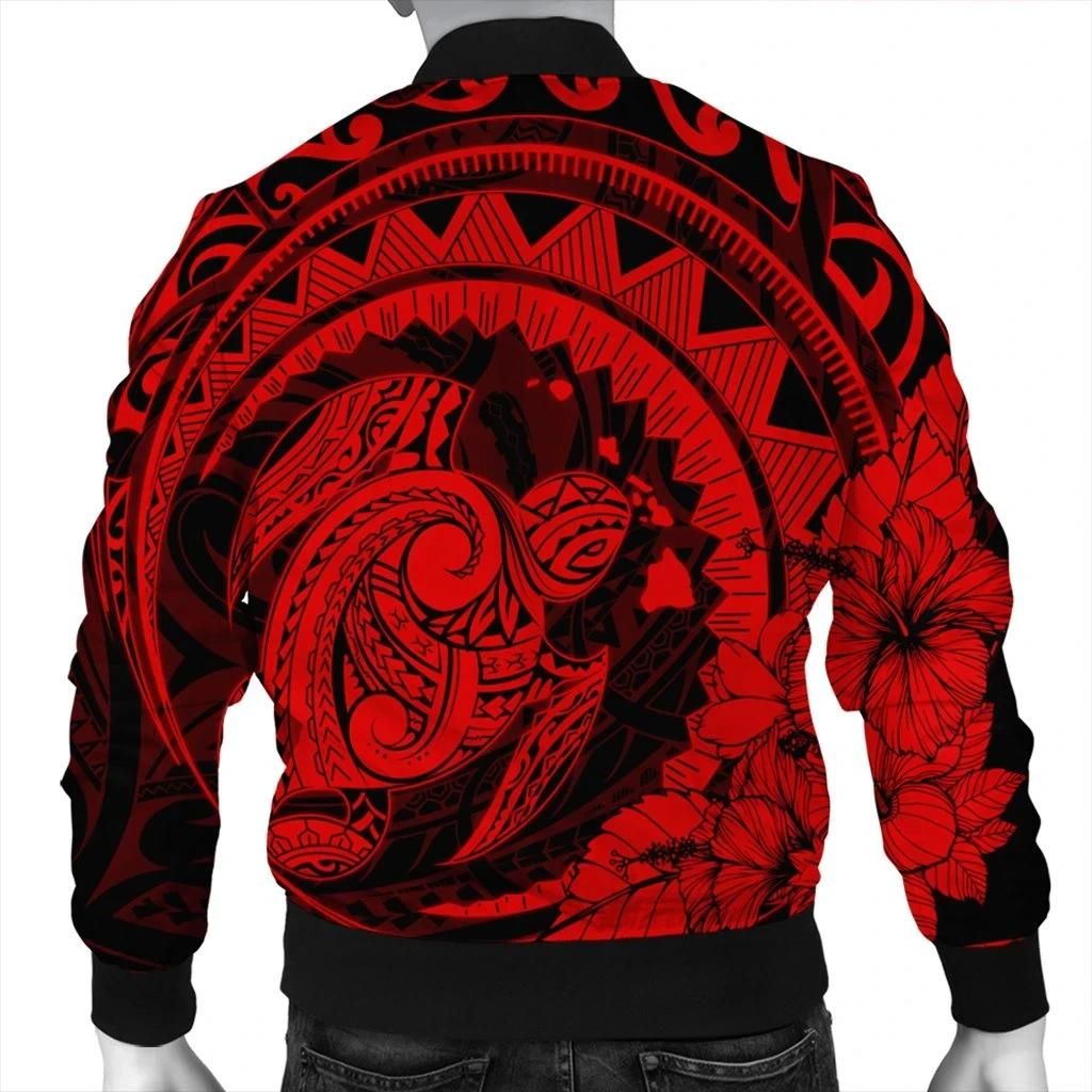 Hawaiian-Kanaka-Honu-Map-Hibiscus-Globular-Polynesian-Red-Bomber-Jacket-AH-JR-Bomber-Jacket-1