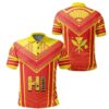 Hawaiian Kanaka Polynesian Polo Shirt Active - AH - J77