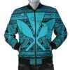 Hawaiian Kanaka Polynesian Tribal Bomber Jacket Reggae Color Blue AH - J7R Bomber Jacket