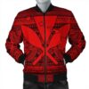 Hawaiian Kanaka Polynesian Tribal Bomber Jacket Reggae Color Red AH - J7R Bomber Jacket