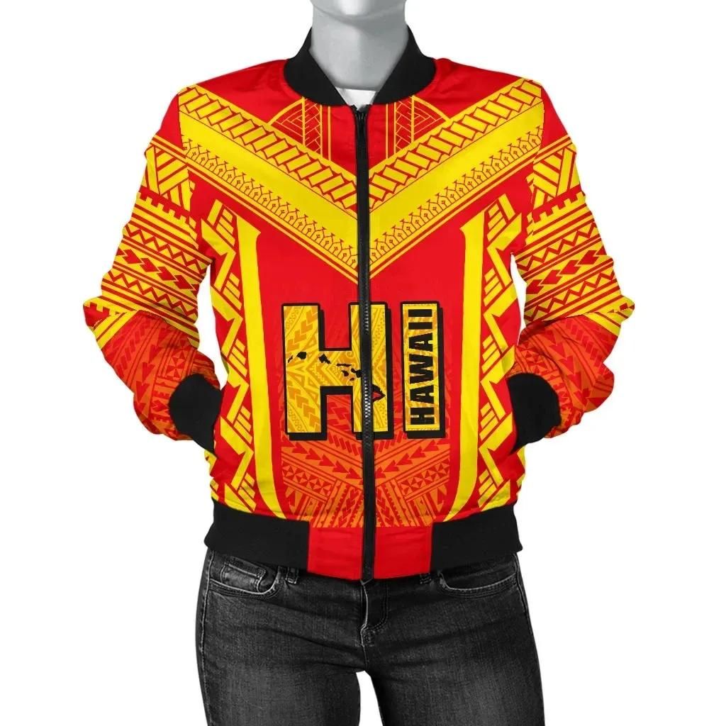 Hawaiian Kanaka Polynesian Women's Bomber Jacket Active - AH - J77 Bomber Jacket Hawaiian Kanaka Polynesian Women's Bomber Jacket Active - AH - J77 Bomber Jacket