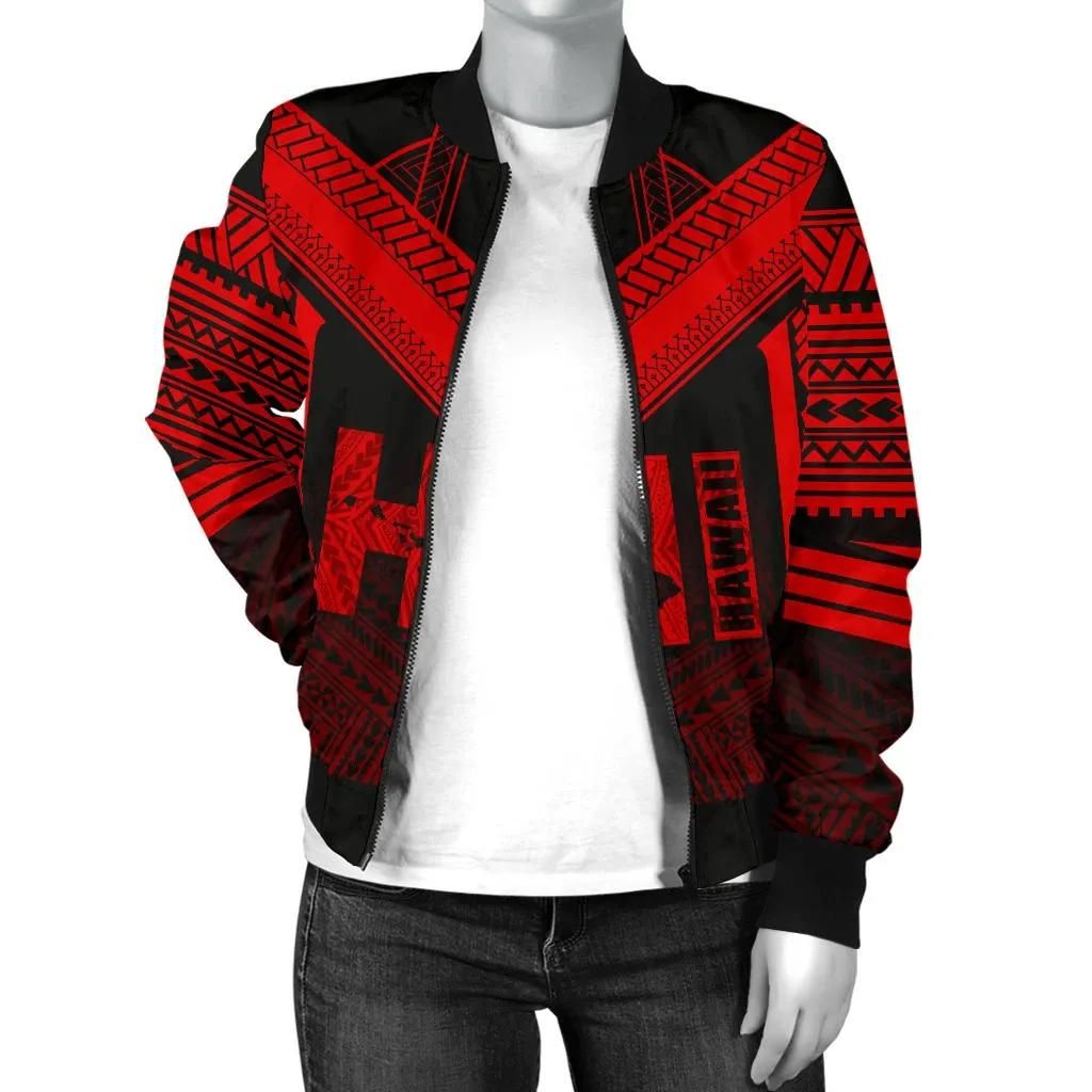 Hawaiian-Kanaka-Polynesian-Womens-Bomber-Jacket-Active-Red-AH-J77-Bomber-Jacket-2