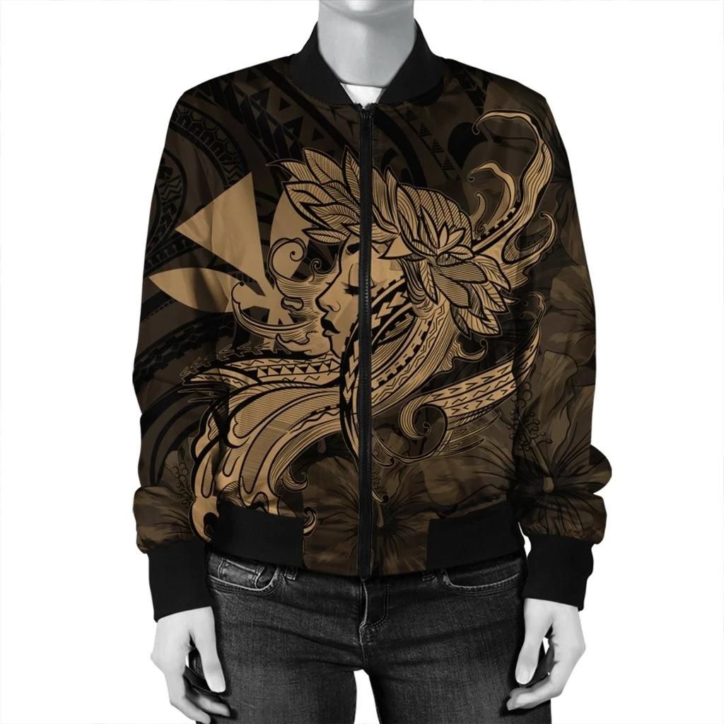 Hawaiian-Map-Hula-Girl-Hibiscus-Kanaka-Polynesian-Bomber-Jacket-Gold-AH-J4R-2