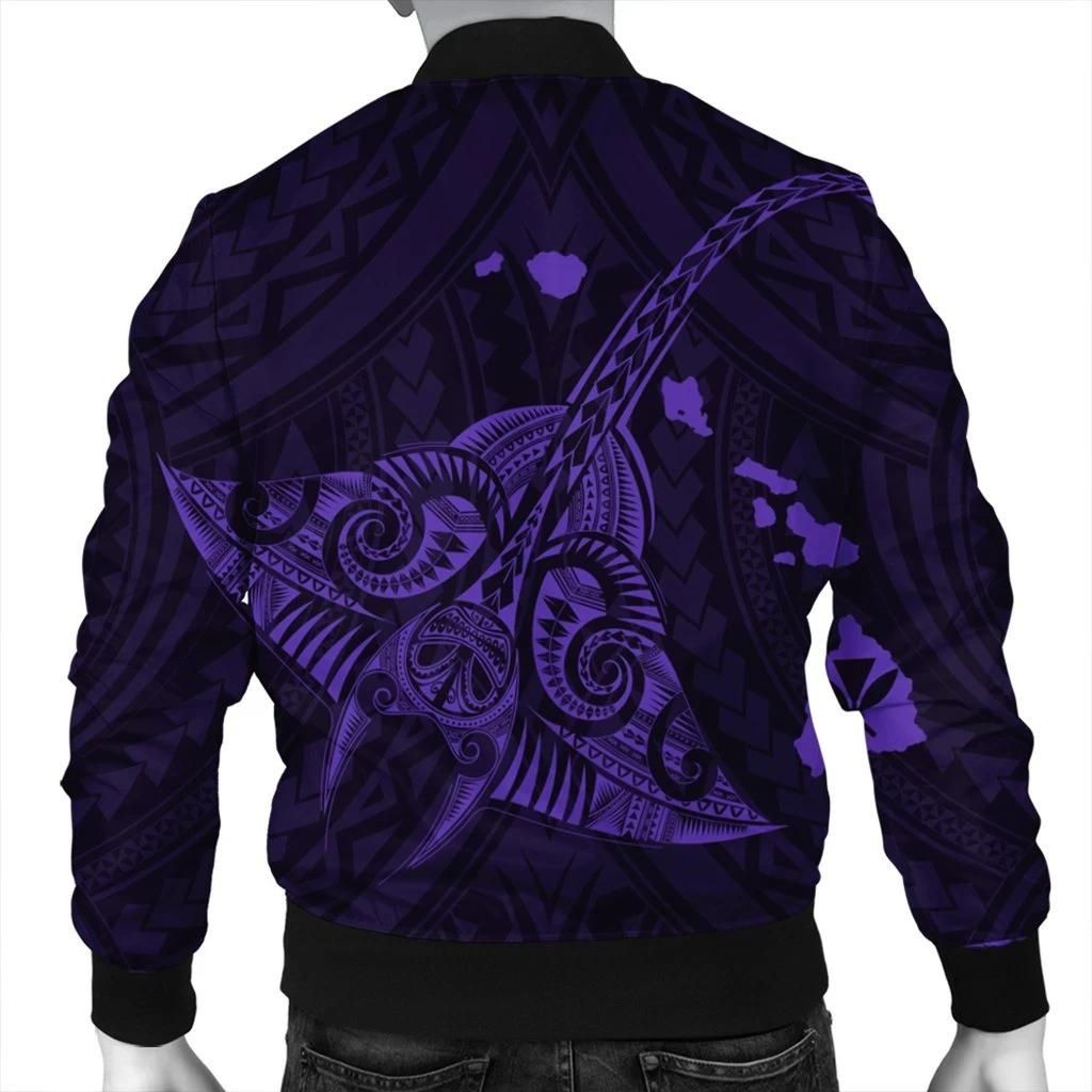 Hawaiian-Map-Kanaka-Manta-Ray-Polynesian-Bomber-Jacket-Purple-AH-J4R-1