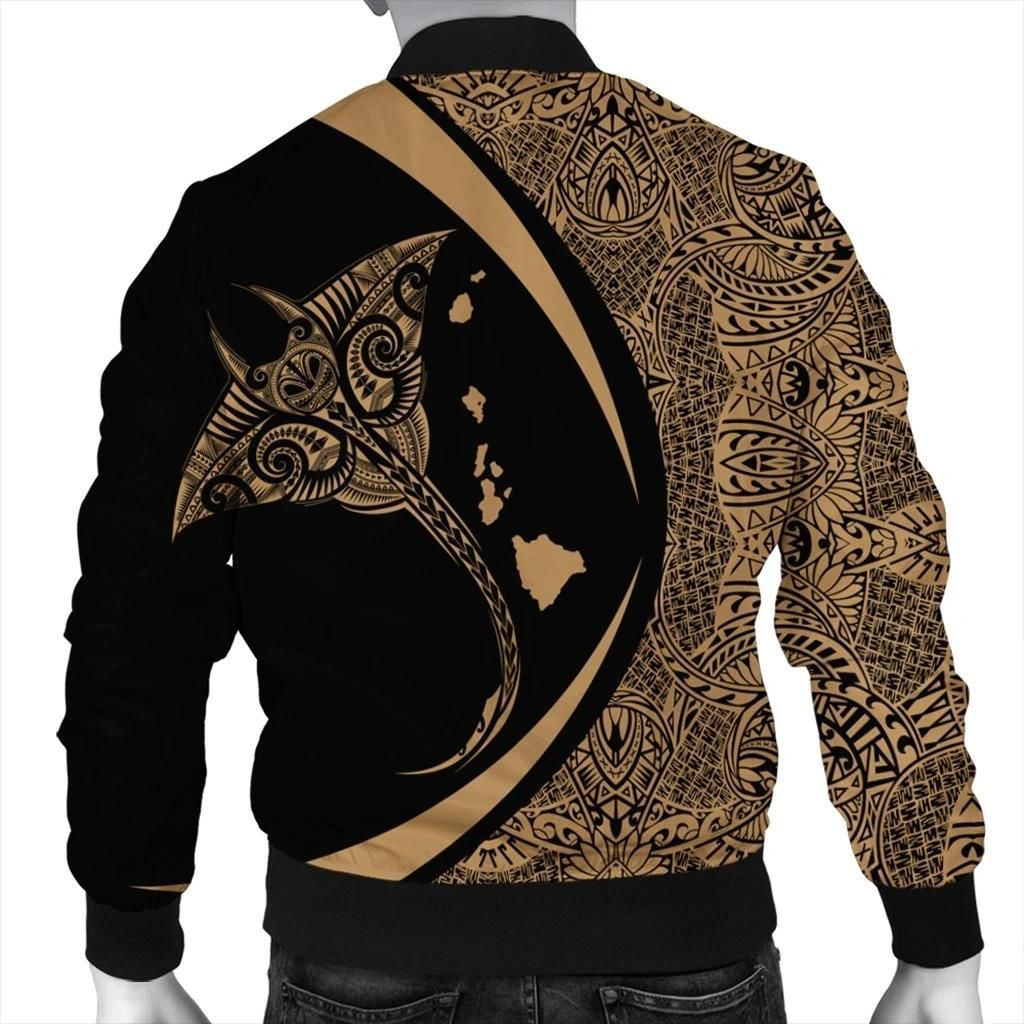 Hawaiian-Map-Manta-Ray-Polynesian-Bomber-Jacket-Gold-AH-J4R-Bomber-Jacket-1