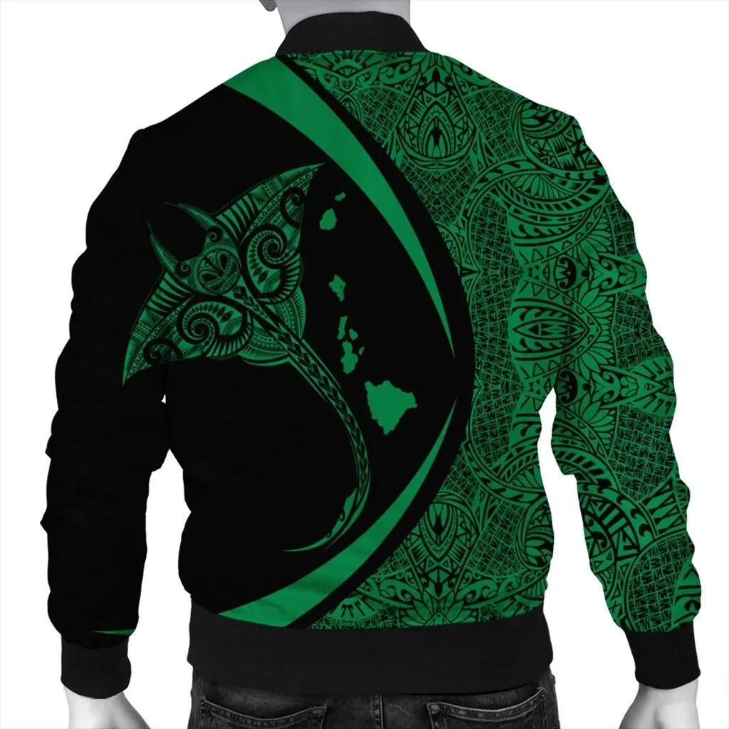 Hawaiian-Map-Manta-Ray-Polynesian-Bomber-Jacket-Green-Circle-Style-AH-J4R-Bomber-Jacket-1