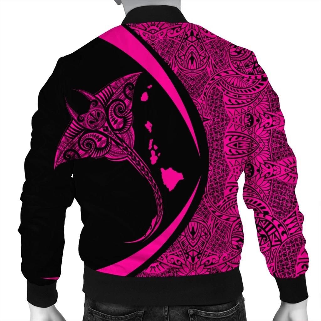 Hawaiian-Map-Manta-Ray-Polynesian-Bomber-Jacket-Pink-AH-J4R-Bomber-Jacket-1
