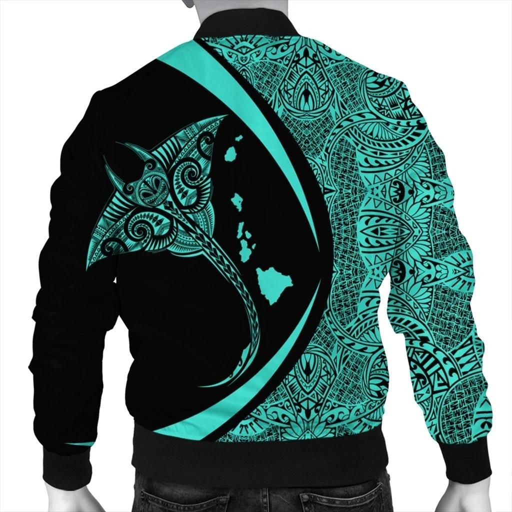 Hawaiian-Map-Manta-Ray-Polynesian-Bomber-Jacket-Turquoise-Circle-Style-AH-J4R-Bomber-Jacket-1