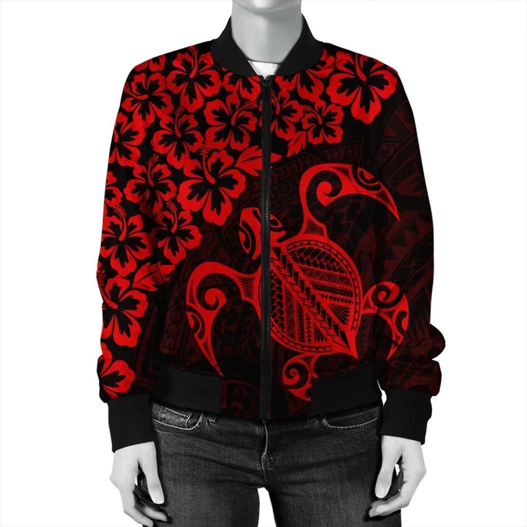 Hawaiian-Map-Turtle-Hibiscus-Kanaka-Polynesian-Bomber-Jacket-Red-AH-J4R-Bomber-Jacket-2