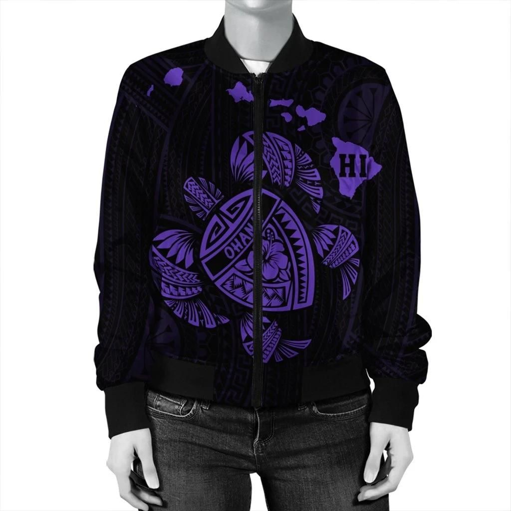 Hawaiian-Map-Turtle-Ohana-Hibicus-Polynesian-Bomber-Jacket-Purple-AH-J6R-2