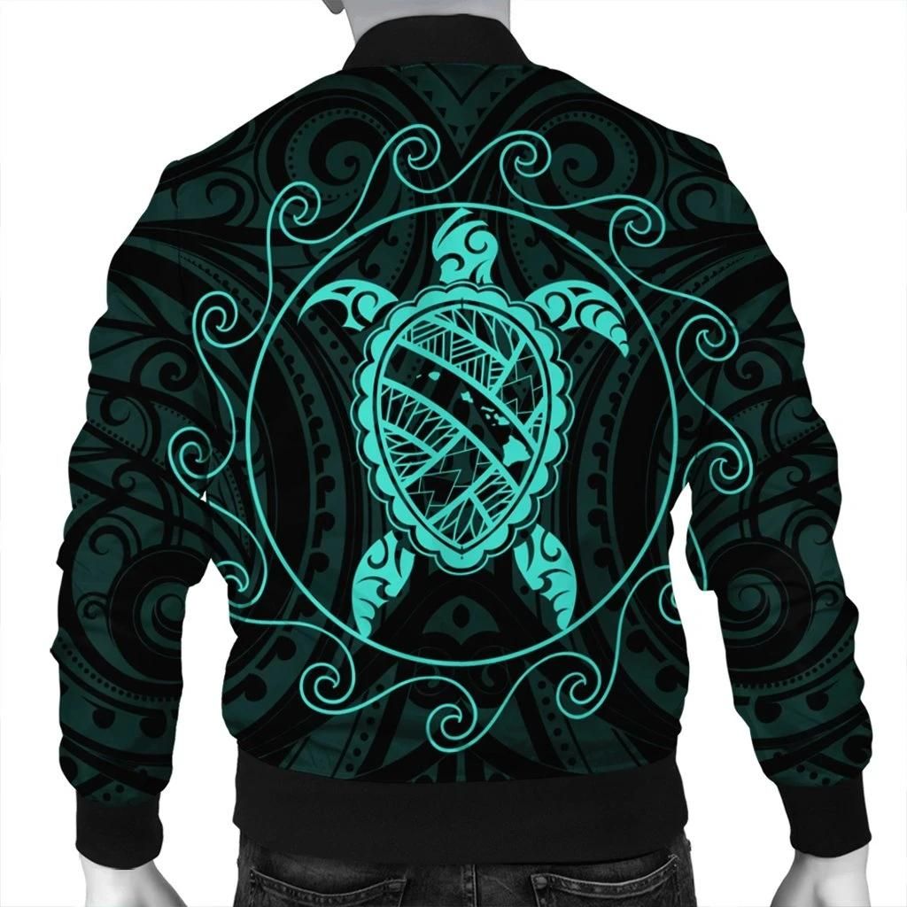 Hawaiian-Map-Turtle-Wave-Polynesian-Bomber-Jacket-Turquoise-AH-J4R-Bomber-Jacket-1