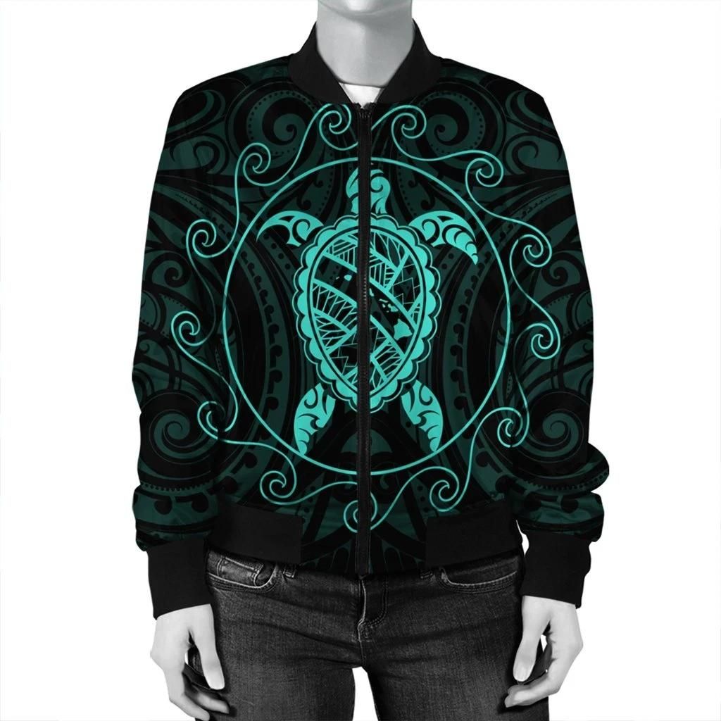 Hawaiian-Map-Turtle-Wave-Polynesian-Bomber-Jacket-Turquoise-AH-J4R-Bomber-Jacket-2