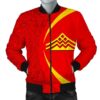 Hawaiian Mauna Kea Polynesian Men's Bomber Jacket - Circle Style - Black - AH - J9 Bomber Jacket
