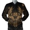 Hawaiian Owl Hibiscus Plumeria Polynesian Bomber Jacket - Gold - AH - J4R Bomber Jacket