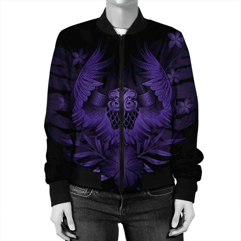 Hawaiian-Owl-Hibiscus-Plumeria-Polynesian-Bomber-Jacket-Purple-AH-J4R-Bomber-Jacket-2
