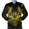 Hawaiian Owl Hibiscus Plumeria Polynesian Bomber Jacket - Yellow - AH - J4R Bomber Jacket