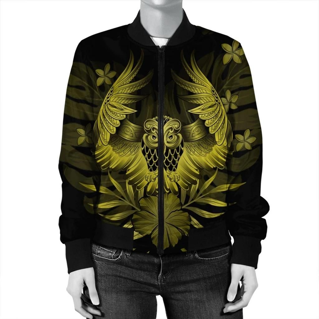 Hawaiian-Owl-Hibiscus-Plumeria-Polynesian-Bomber-Jacket-Yellow-AH-J4R-Bomber-Jacket-2