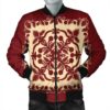 Hawaiian Palm Tree Quilt Vintage Bomber Jacket - AH - JR Bomber Jacket