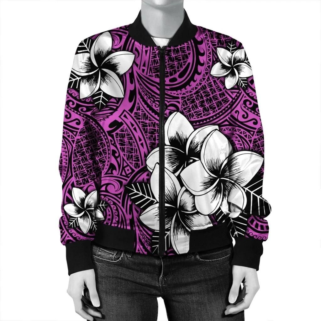 Hawaiian-Plumeria-Tribal-Polynesian-Bomber-Jacket-Pink-AH-J0R-Bomber-Jacket-2
