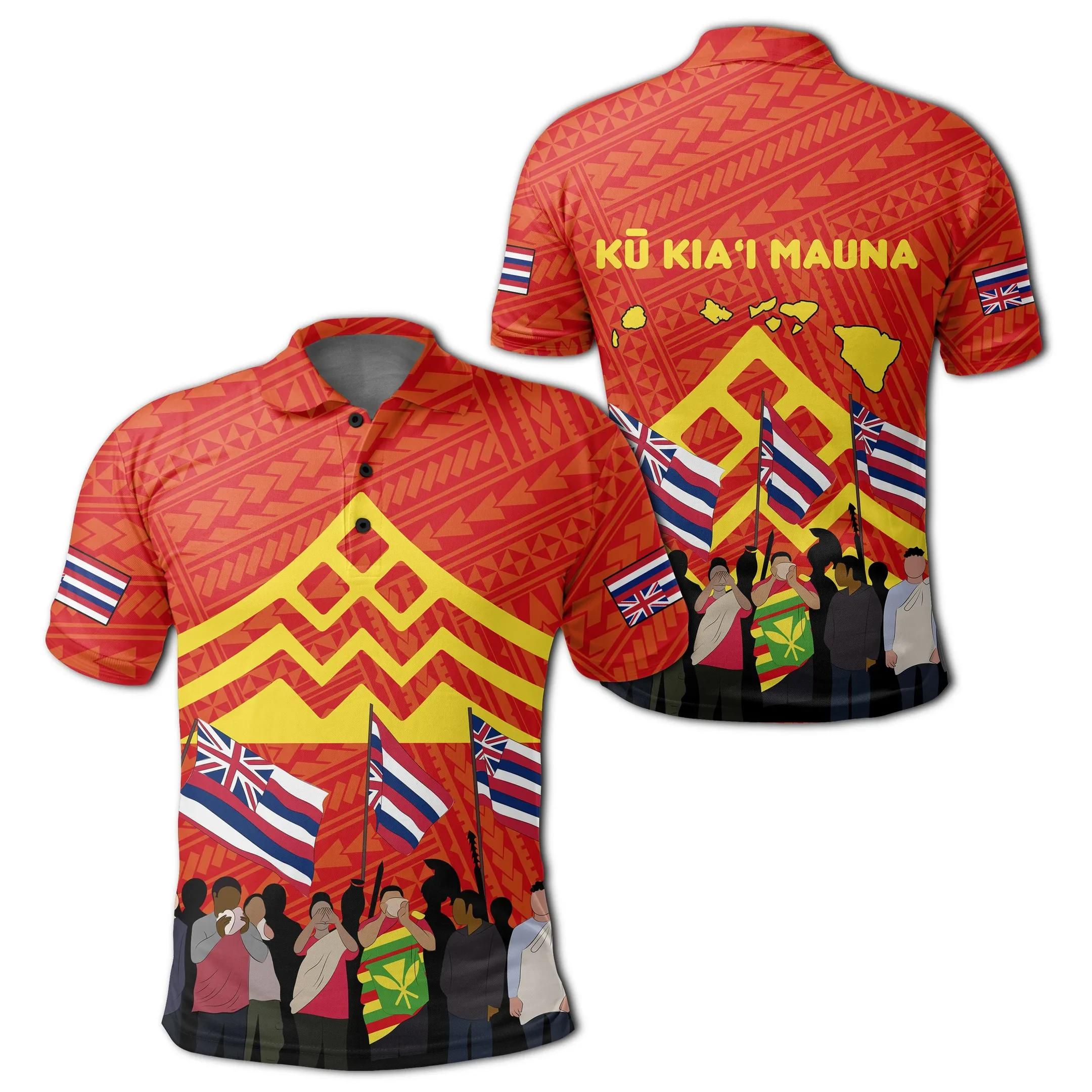 Hawaiian Protectors - Mauna Kea Polynesian Polo Shirt - AH J9 Hawaiian Protectors - Mauna Kea Polynesian Polo Shirt - AH J9