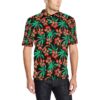Hawaiian Themed Pattern Print Design H022 Men Polo Shirt