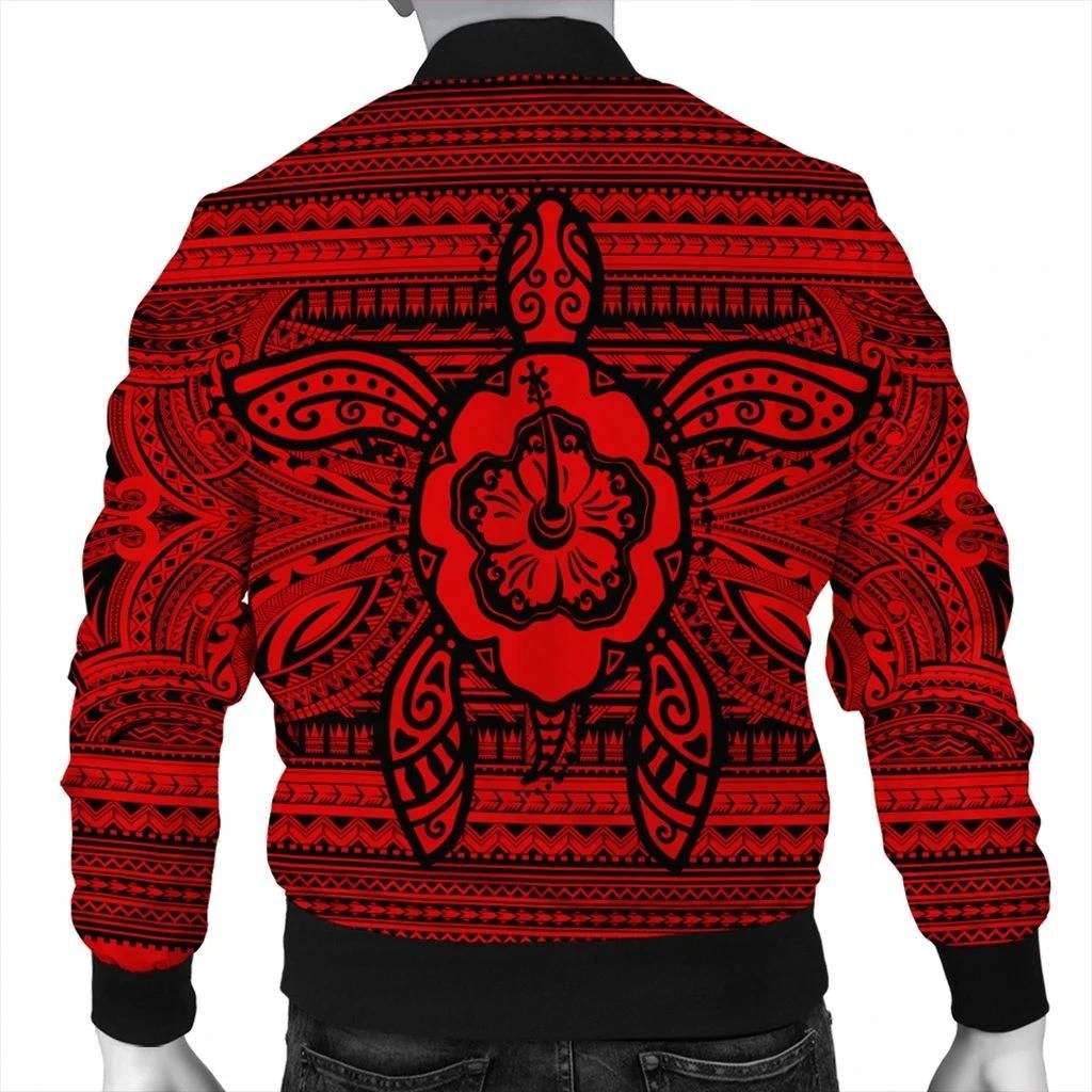 Hawaiian-Turtle-Polynesian-Tribal-Bomber-Jacket-Red-AH-J7R-Bomber-Jacket-1