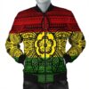 Hawaiian Turtle Polynesian Tribal Bomber Jacket Reggae AH - J7R Bomber Jacket