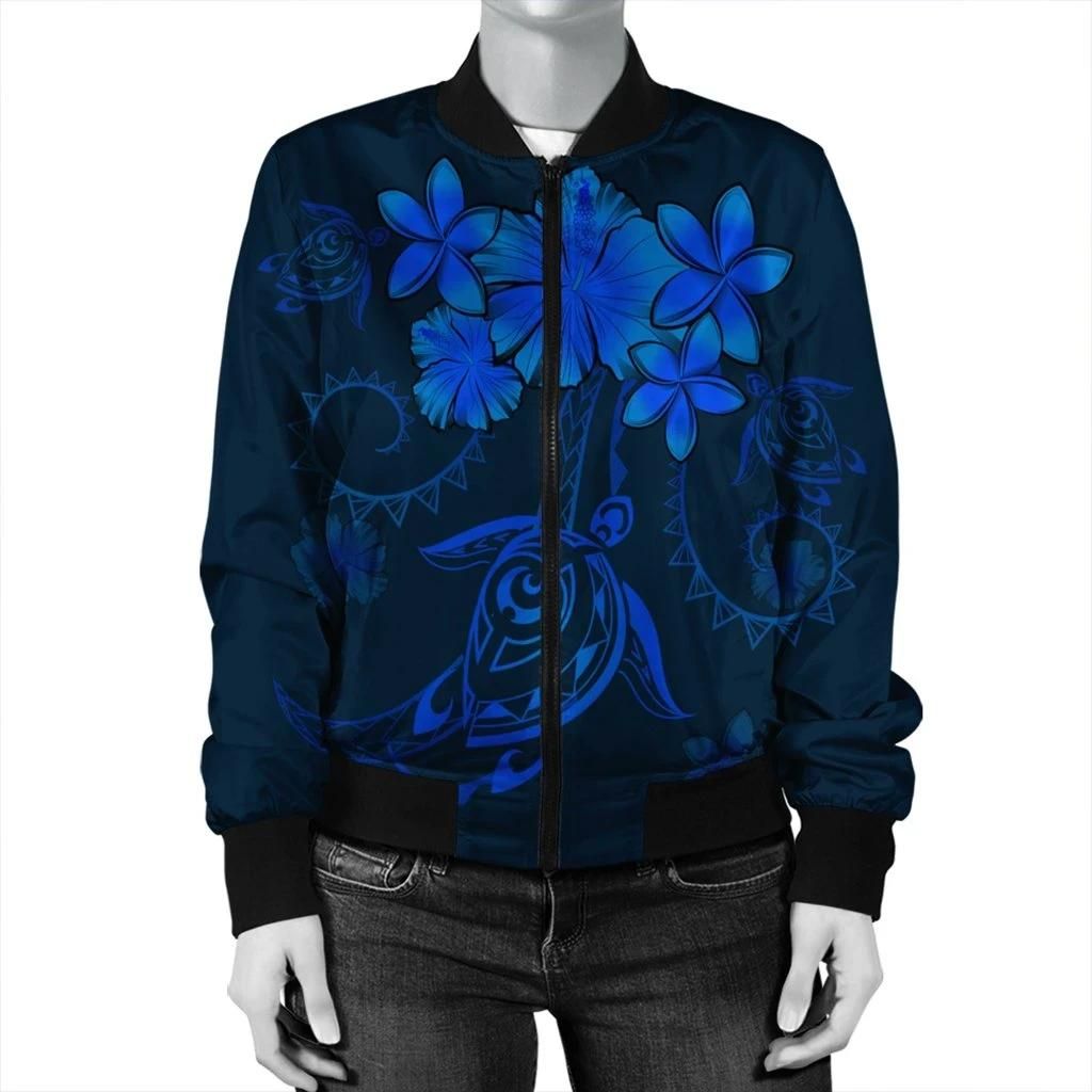 Hawaiian-Turtles-Hibiscus-Plumeria-Polynesian-Bomber-Jacket-Blue-AH-J4R-Bomber-Jacket-2