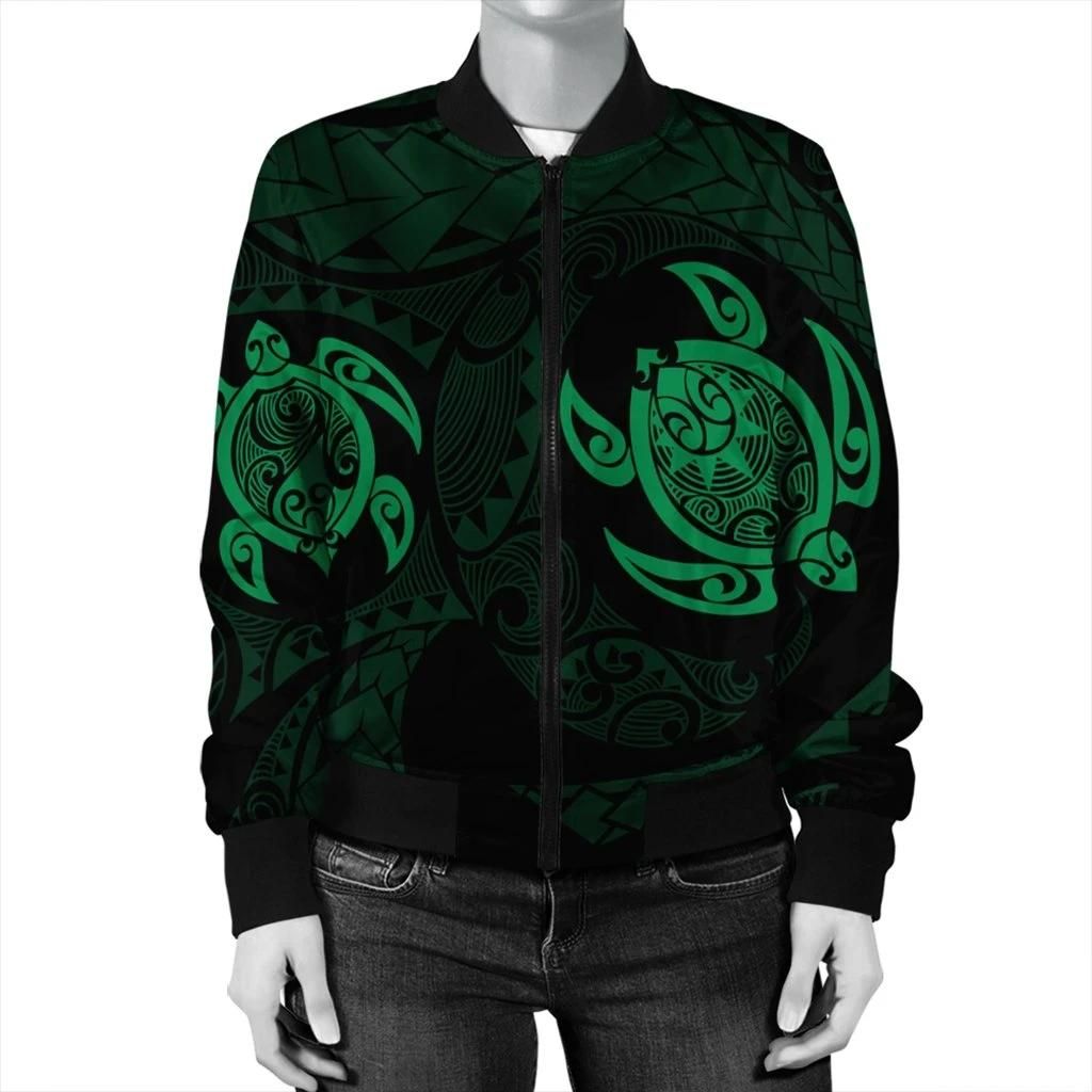 Hawaiian-Two-Turtle-Polynesian-Bomber-Jacket-Green-AH-J7R-Bomber-Jacket-2