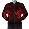 Hawaiian Two Turtle Polynesian Bomber Jacket Red AH - J7R Bomber Jacket