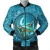 Hawaiian Whirlpool Turtle Polynesian Bomber Jacket - AH - A0 Bomber Jacket