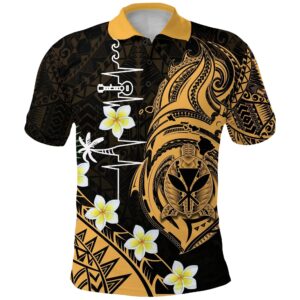 Heartbeat Polynesian Hawaii Polo Shirt Plumeria Turtle K13