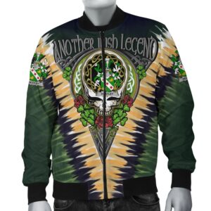 Heatley Ireland Bomber Jacket - GD Irish Legend Shamrock V Tie-Dye A7 Bomber Jacket