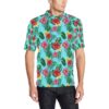 Hibiscus Hawaiian Flower Men Polo Shirt