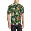 Hibiscus Hawaiian Flower Tropical Men Polo Shirt