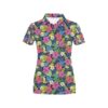 Hibiscus Print Design Lks3010 Women'S Polo Shirt