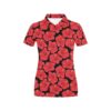 Hibiscus Red Pattern Print Design Lks306 Women'S Polo Shirt