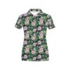 Hibiscus Tropical Print Design Lks309 Women'S Polo Shirt