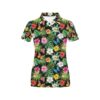 Hibiscus With Butterfly Print Design Lks305 Women'S Polo Shirt