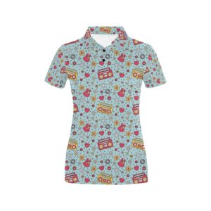 Hippie Print Design Lks307 Women's Polo Shirt