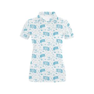 Hockey Print Design Lks303 Women'S Polo Shirt