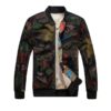 Hollow Out Net Style Men Slim Fit Bomber Jacket
