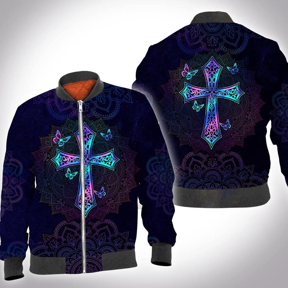 Hologram mandala jesus cross 3D All Over Printed Shirt Hologram mandala jesus cross 3D All Over Printed Shirt