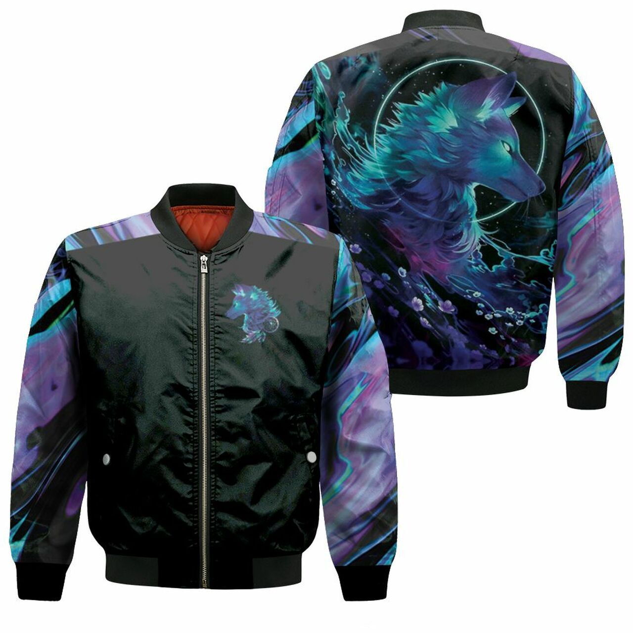 Holographic Wolf 3D T Shirt Hoodie Sweater Jersey Bomber Jacket Model 2503 Bomber Jacket Holographic Wolf 3D T Shirt Hoodie Sweater Jersey Bomber Jacket Model 2503 Bomber Jacket