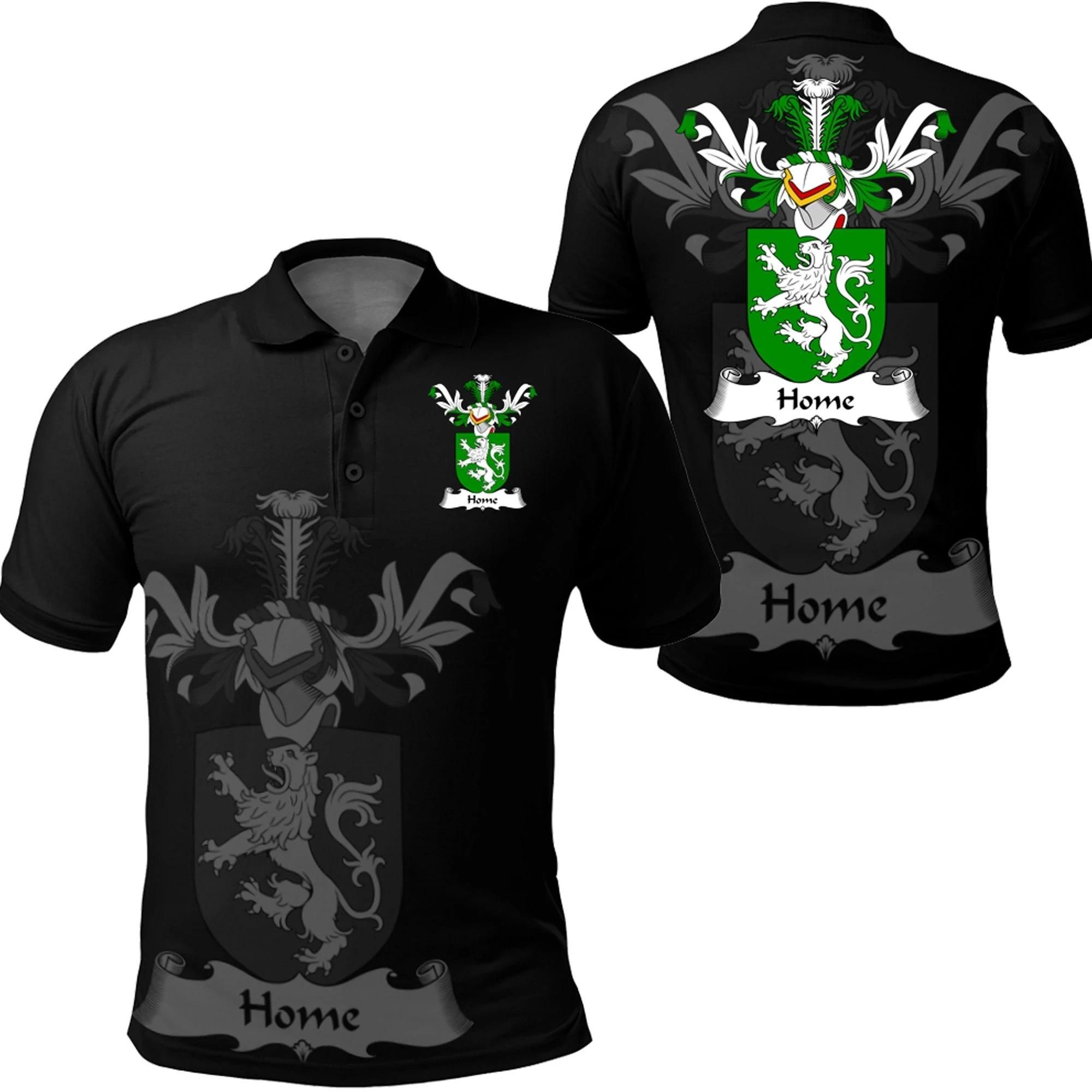 Home or Hume Family Crest Polo Shirt - Golf Shirt A7 Home or Hume Family Crest Polo Shirt - Golf Shirt A7