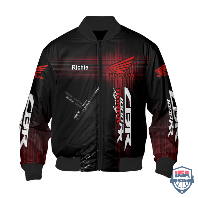 Honda Cbr 1000Rr Custom Name Bomber Jacket Honda Cbr 1000Rr Custom Name Bomber Jacket
